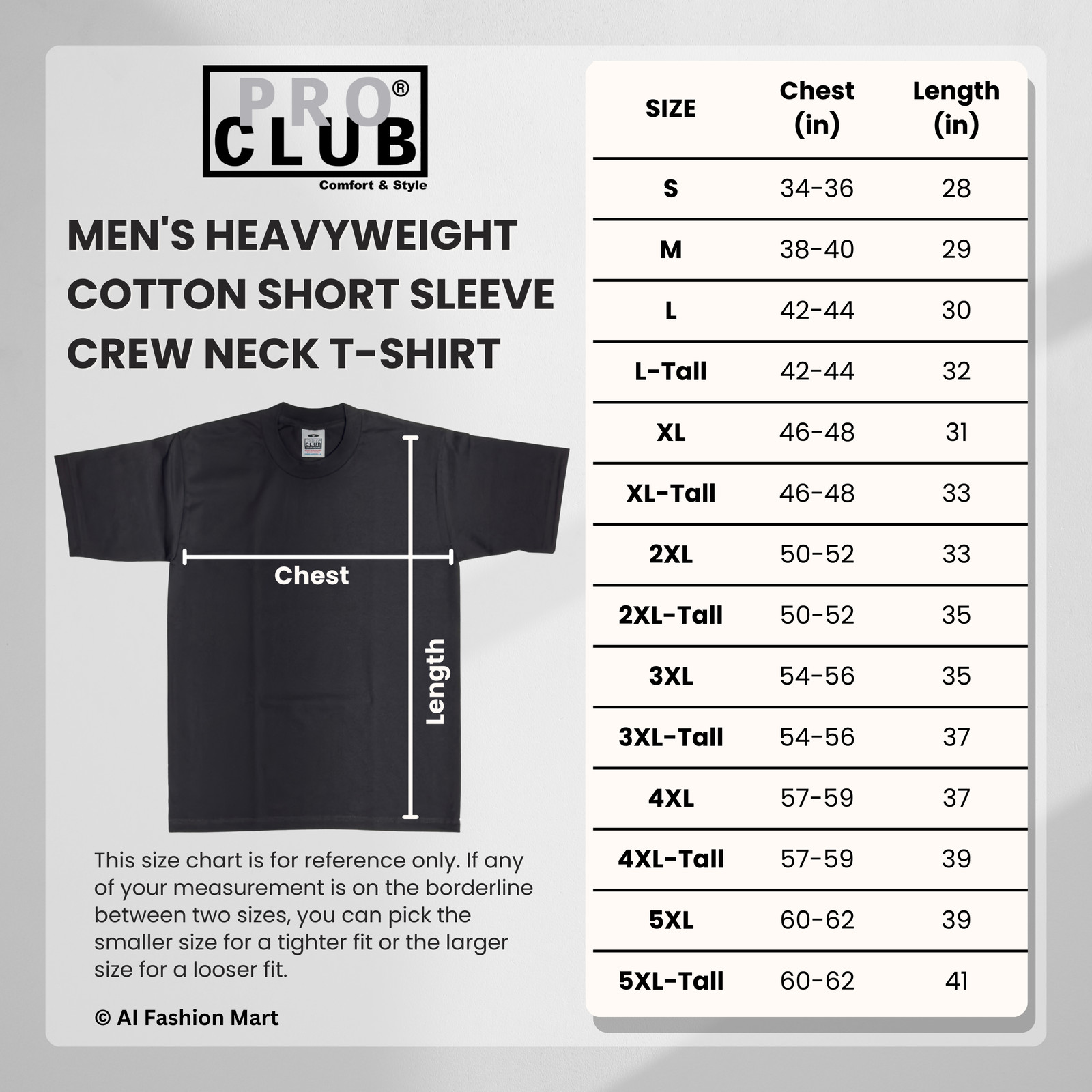 Pro Club Men's Heavyweight Cotton Short Sleeve Crew Neck T-Shirt gallery