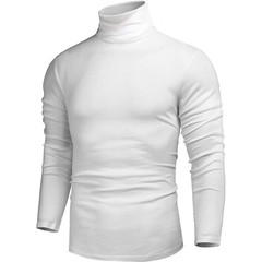 Men Turtleneck Pullover Long Sleeve Jumper Top Warm Casual Slim Fit T-Shirt Soft