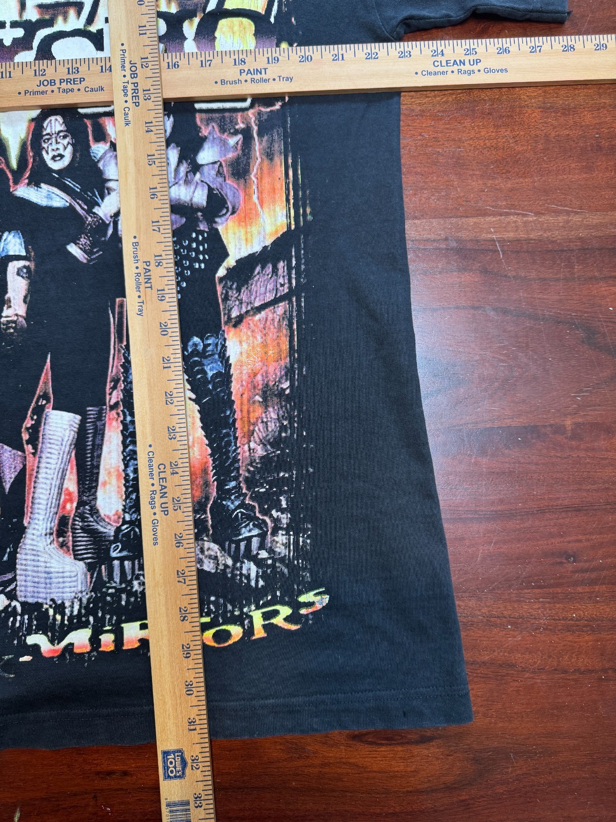 KISS BAND SHIRT 23x31.5 (XL) PSYCHO SMOKE AND MIRRORS-RARE BOOT FIND-CUT TAG-AOP gallery