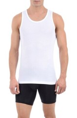 TOMMY JOHN Soft Cotton/Spandex Basics Tank Undershirt size WHITE Medium (men)