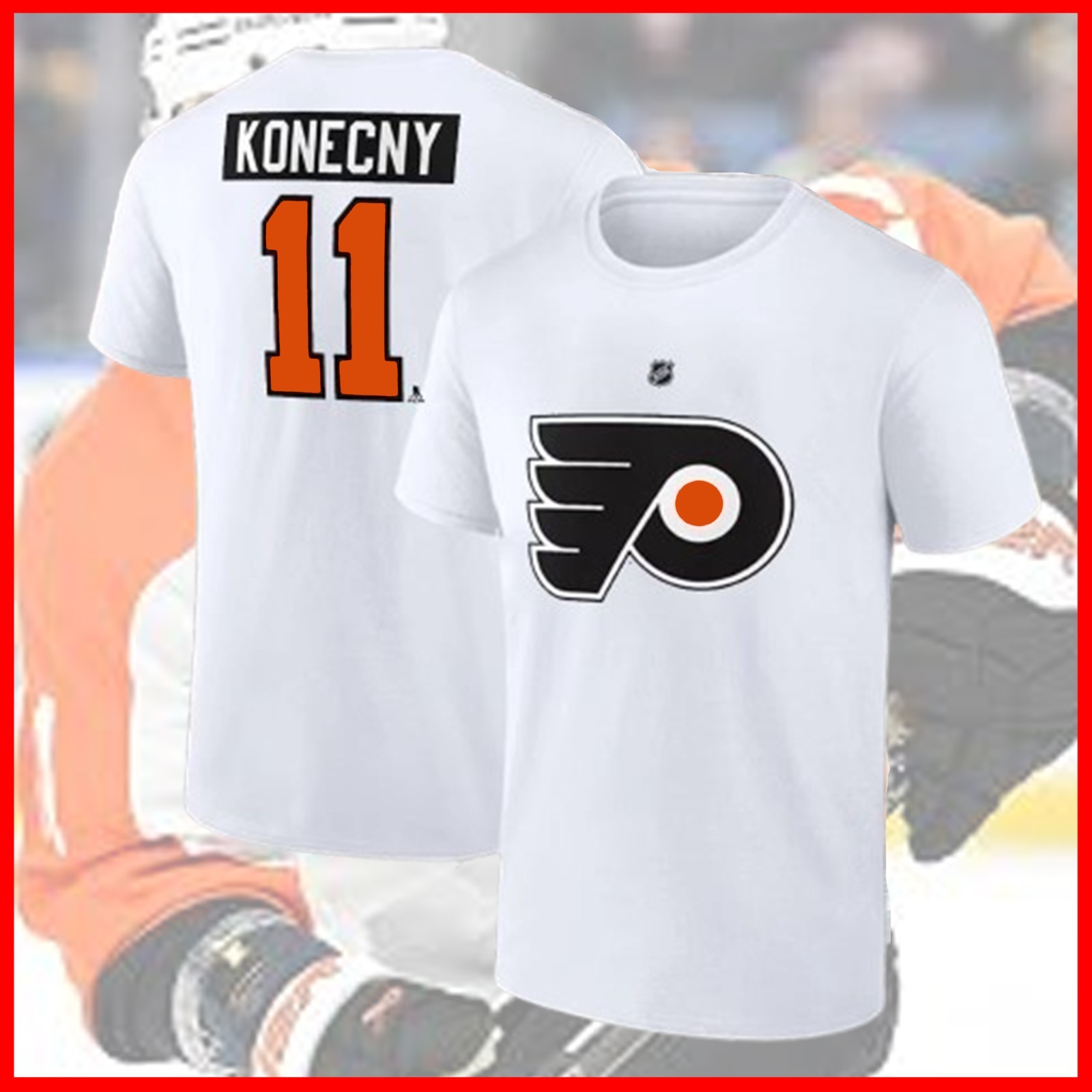 🔥 SALE! Travis Konecny #11 Philadelphia Flyers Team 2026 Name & Number For Fans gallery