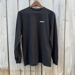 Patagonia Black Long Sleeve Tshirt Small Organic Cotton Recycled Polyester