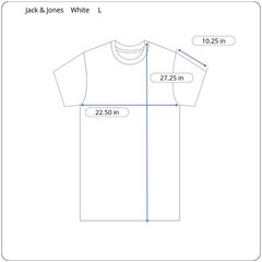 New $35 Jack & Jones Bright White Retro 90s Balloon Dog Wave Pop Tee Men’s Large