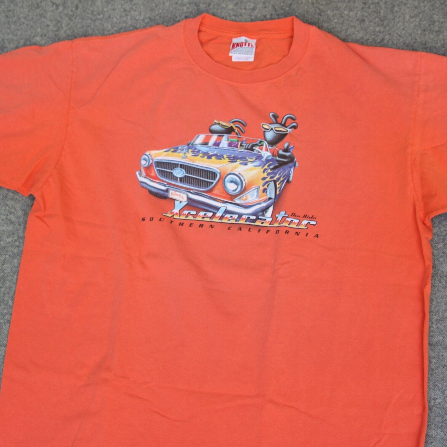 VTG Knotts Berry Farm T Shirt XL Xcelerator Roller Coaster Theme Park Ride Tee