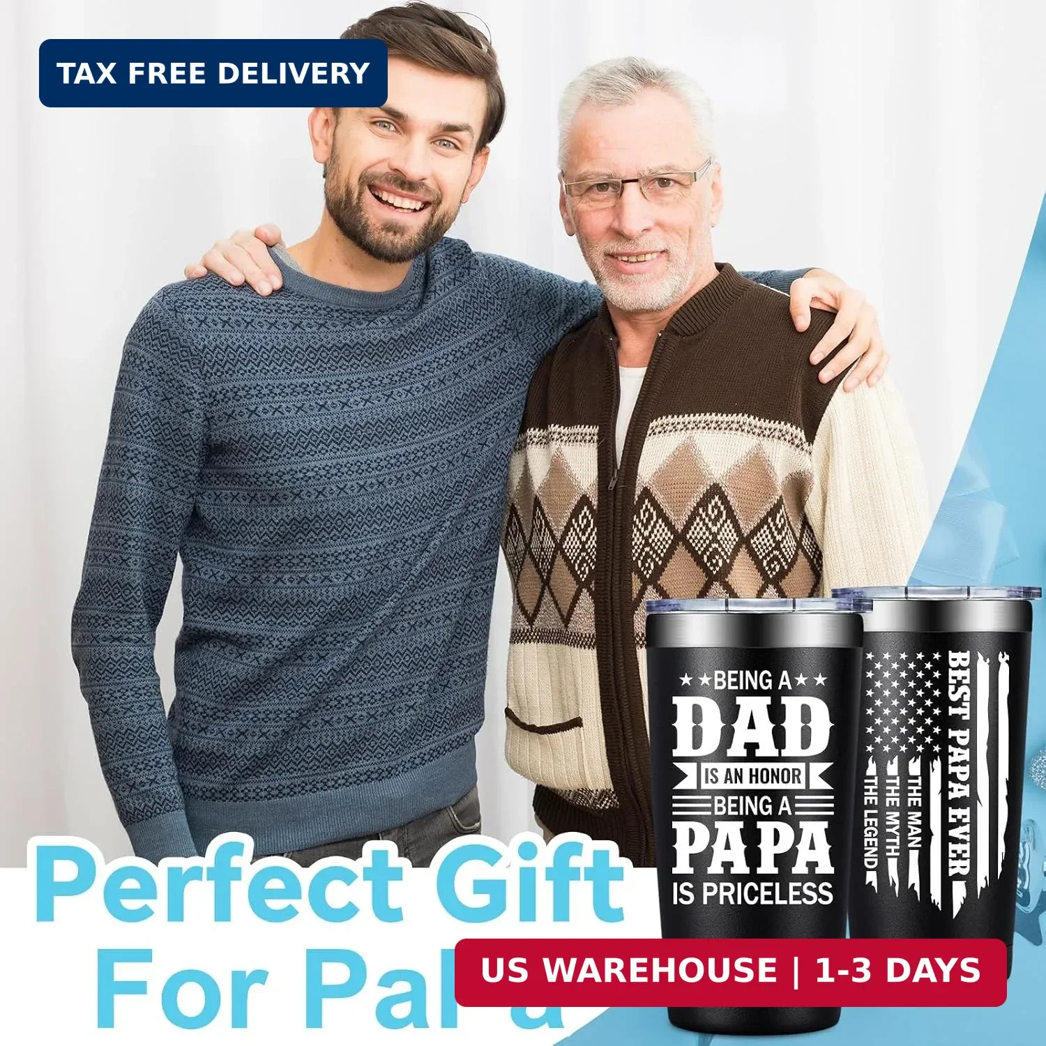 Fufandi Papa Gifts - Fathers Day, Christmas, Birthday Gifts for Papa from Grandc gallery