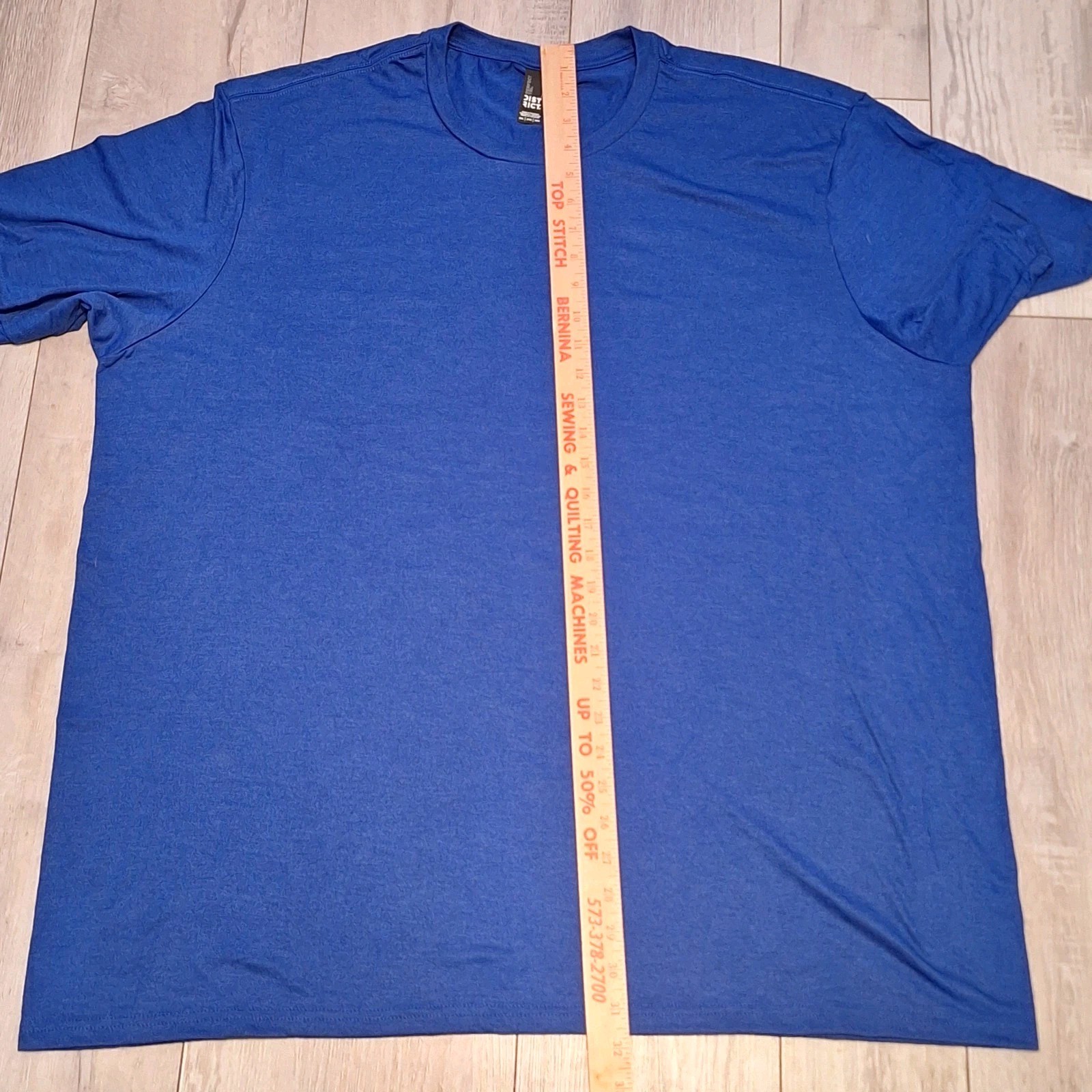 Lot of 4 District 3XL Mens Royal Blue Short Sleeve Perfect Tri Tee T-Shirts gallery