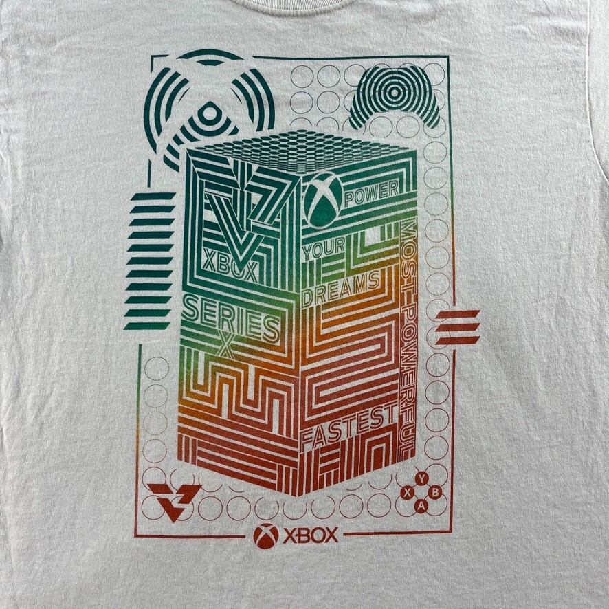 XBOX T Shirt Mens Large White Graphic Tee Ripple Junction Most Powerful Games gallery