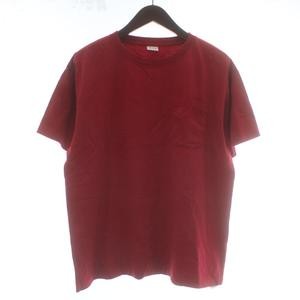 STANDARD CALIFORNIA Tshirt Cut and Sew Short Sleeve Crew Neck Plain L Red /XZ gallery