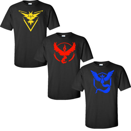 Pokemon Go Team Valor Team Mystic Team Instinct Pokeball T shirt Red Blue S-4XL gallery