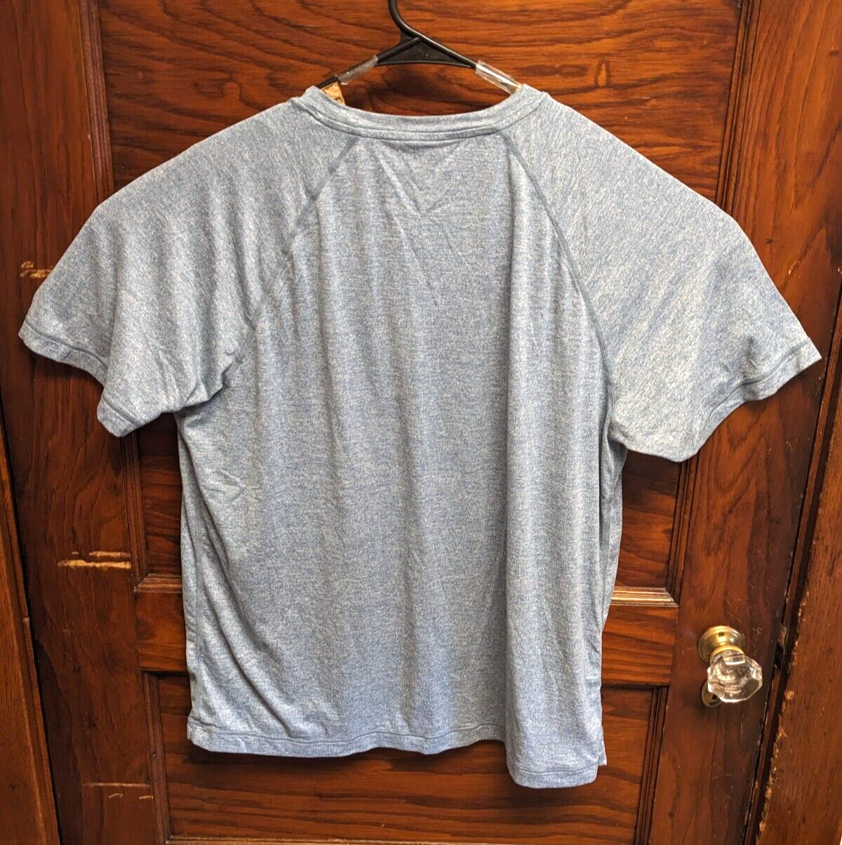 Rhone Athletic Tshirt Nylon Blend Stretch Blend Heather Blue Men L Hike Gym gallery