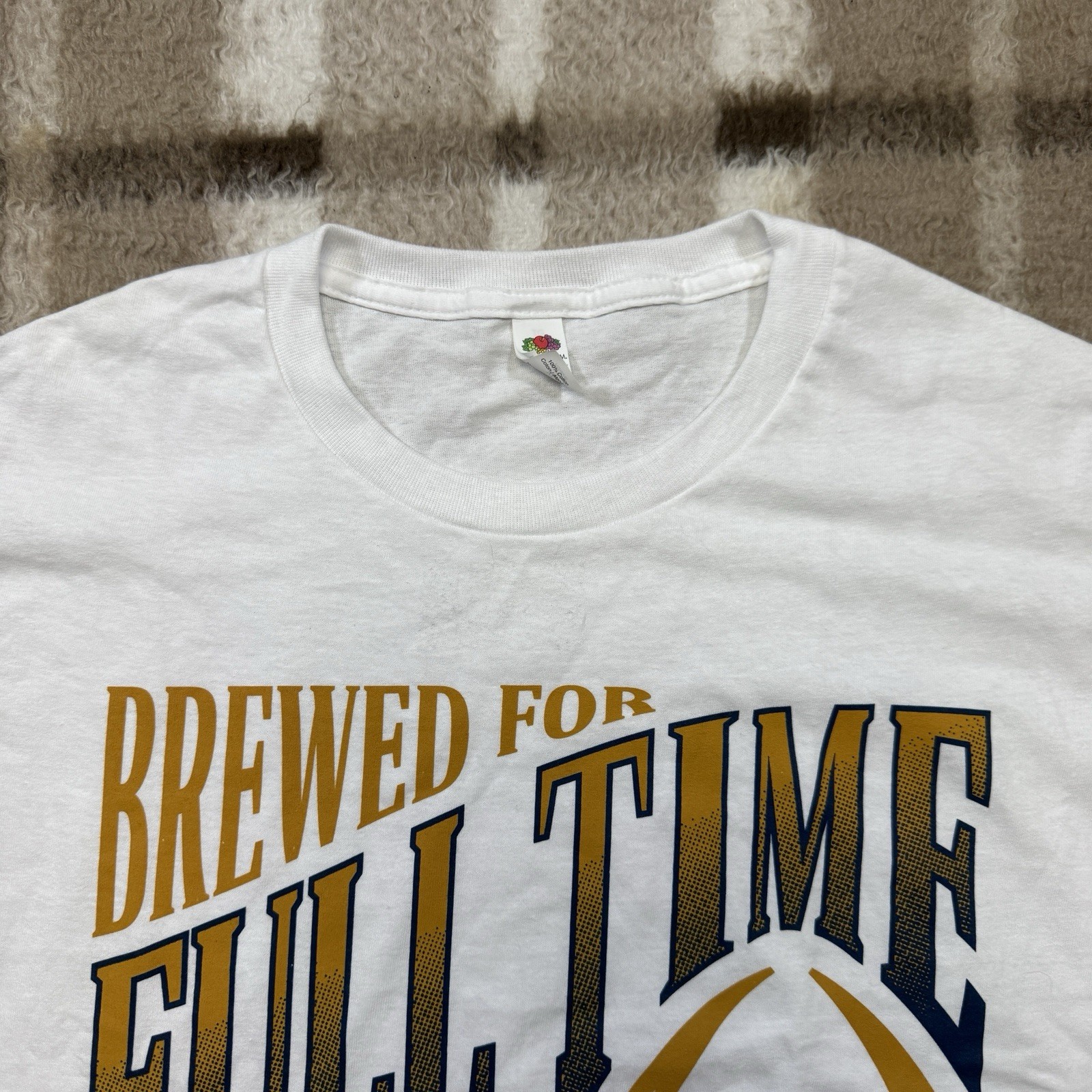 Modelo Football White T Shirt Mens Size XL Cerveza Brewed For Full Time Fans gallery