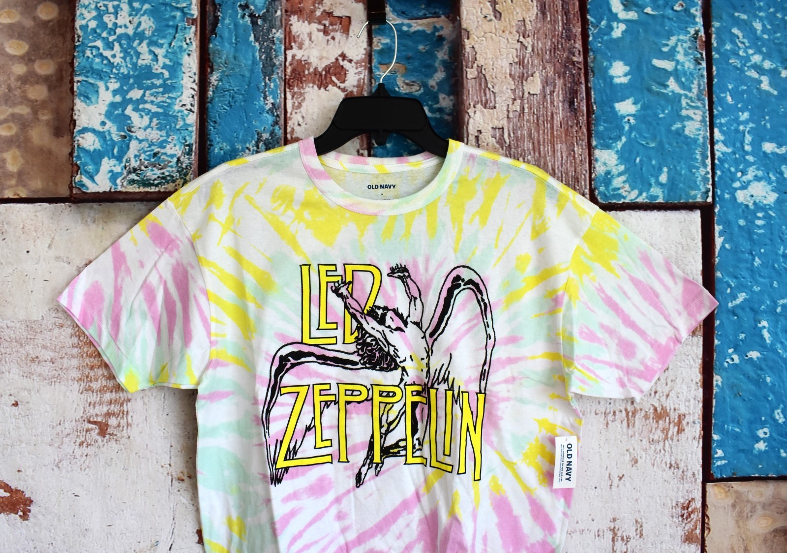 Unisex Led Zeppelin Oversized Tie-Dye Gender-Neutral T-Shirt SMALL Cool Tie Dye gallery