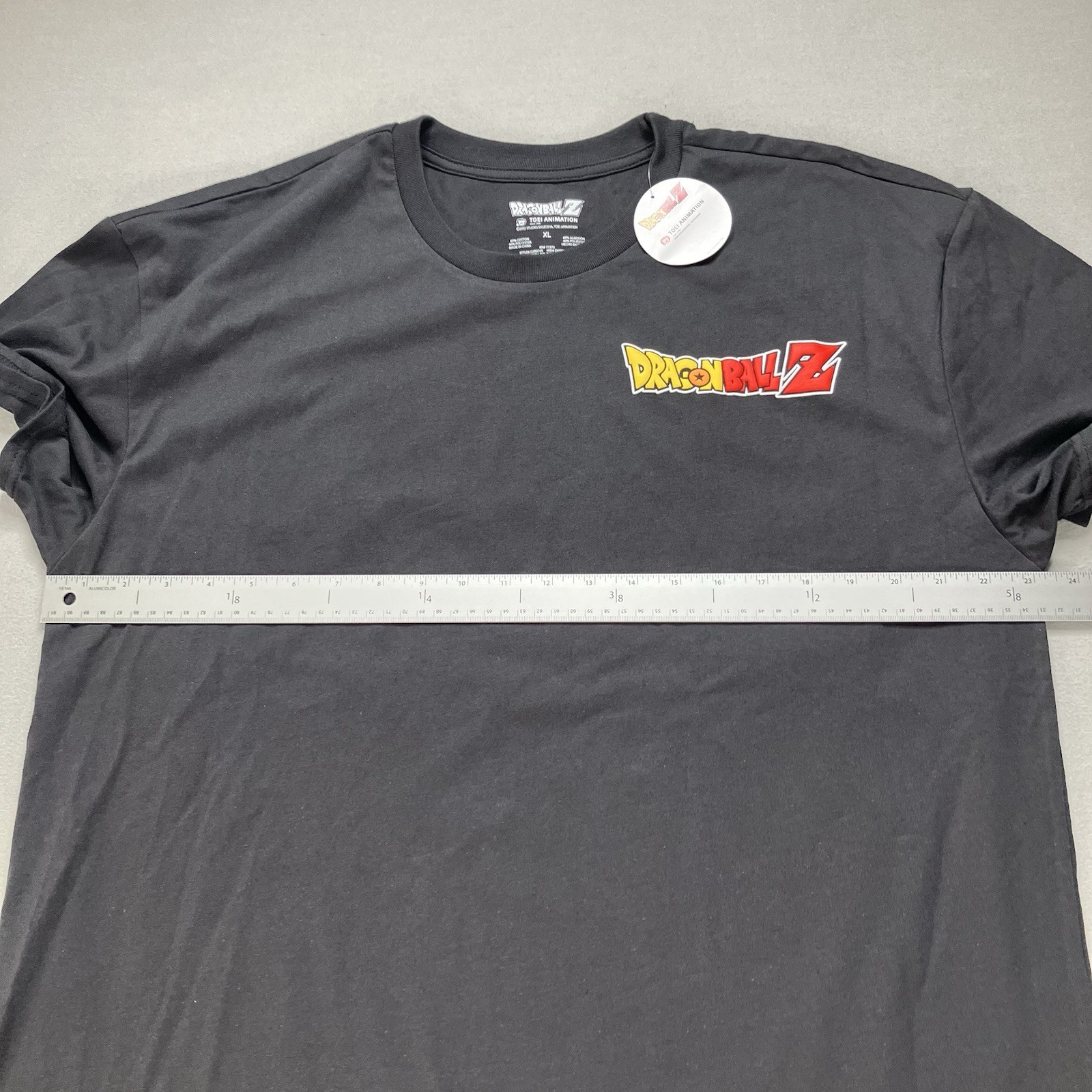 Dragon Ball Z Crew Neck Double Sided Graphic Print T-Shirt Black Men's Size XL gallery