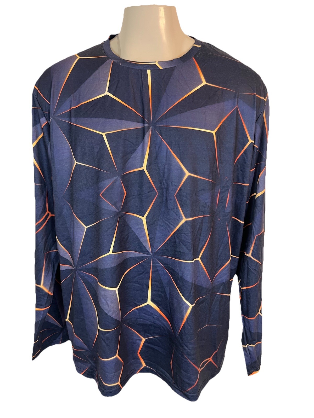 Men's Multicolor Unbranded Casual Stretch Shirt. 3XL. 95% Polyester/ 5% Elastane gallery