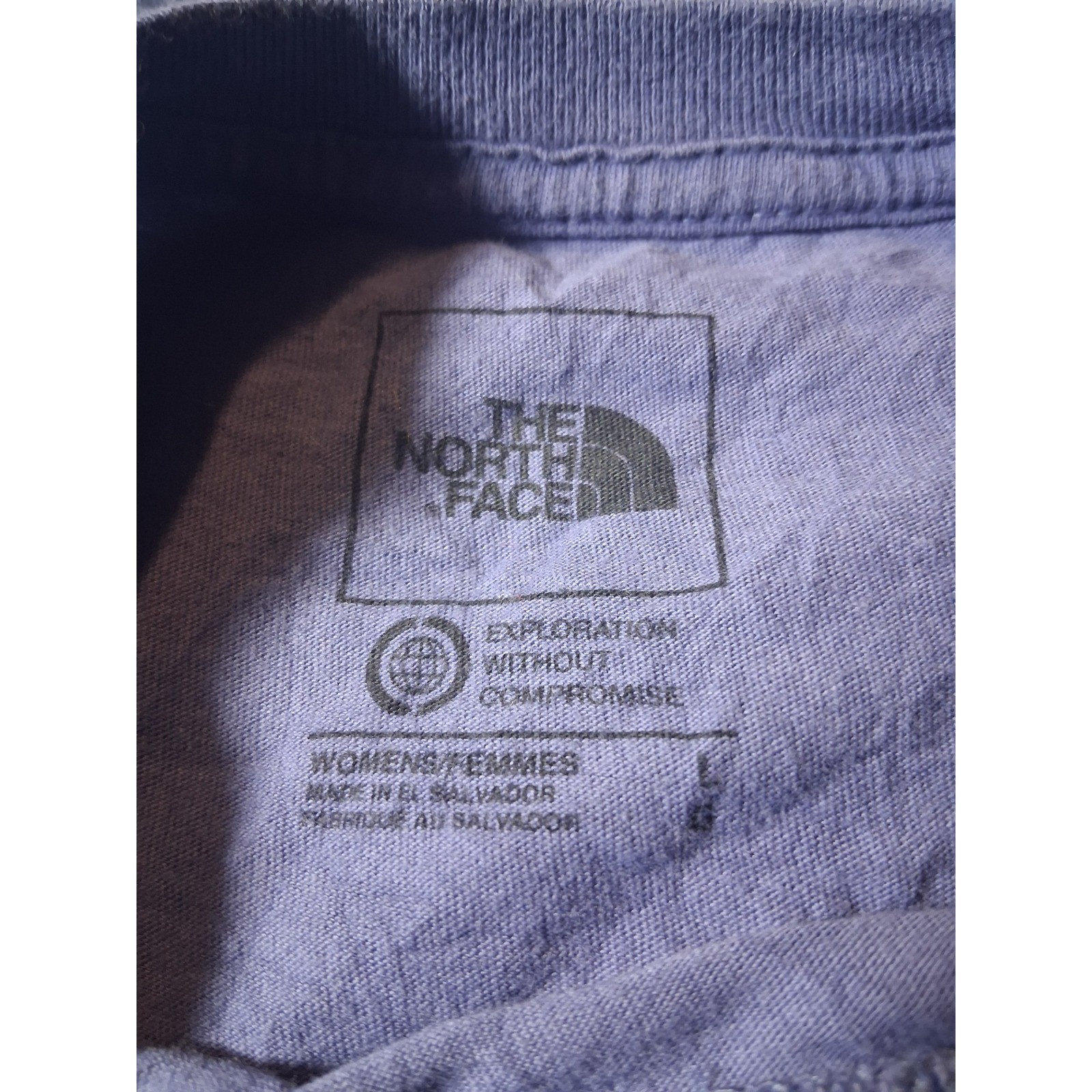 The North Face Mens Long Sleeve Graphic T-Shirt Purple Mountain Logo Large gallery
