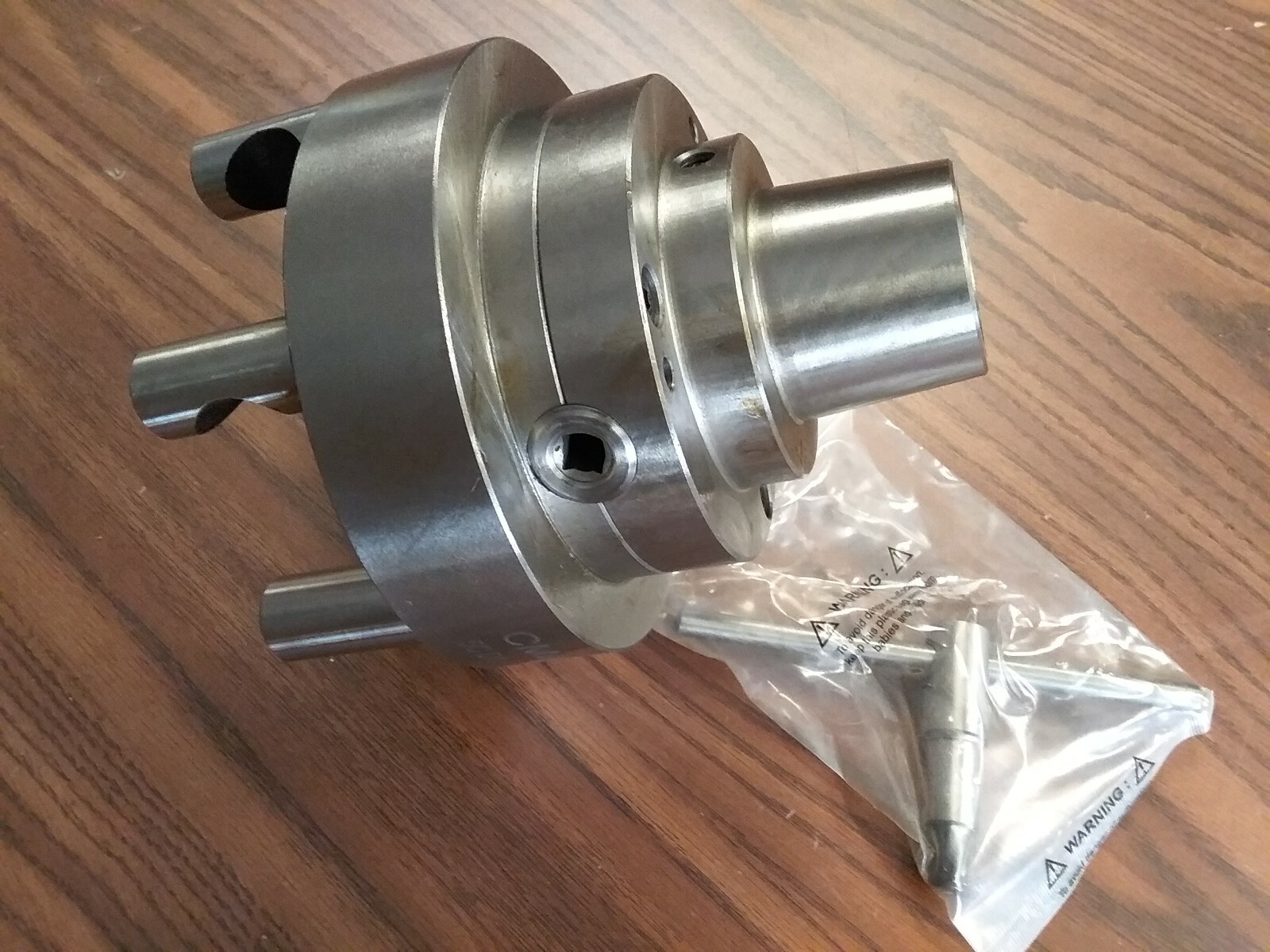 5C Collet Chuck with Integral D1-6, D6 Cam Lock Mount 5″ Diameter Chuck #5C-05D6