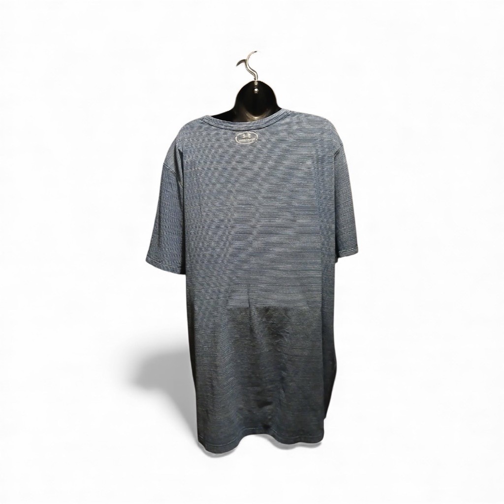 Unbranded Unisex XXL Pocket T-Shirt Blue Stripe Long Length (INV205) gallery