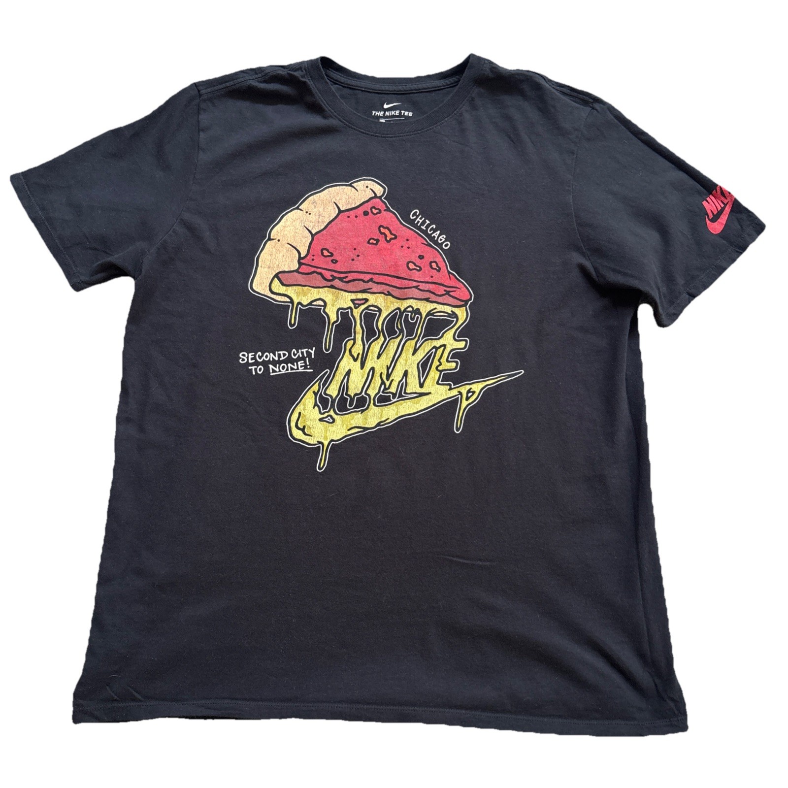 The Nike Tee Chicago Second City to None Men's Print Black T-Shirt Size Large gallery