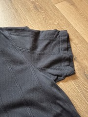 Ted Baker Crew Neck T Shirt Ted Size 4 UK Size L Heavyweight Ribbed Pattern