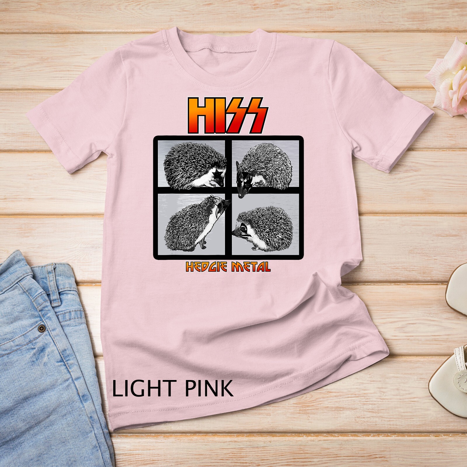 HISS - Hedgie Metal A Hedgehog Hard Rock Band Graphic Unisex T-shirt gallery