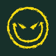 Evil Smile Face Sarcastic Humor Graphic Novelty Funny T Shirt