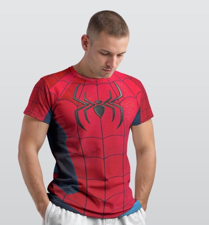 Spiderman Cosplay Costume Spider Morales Superhero Fan Gift Tshirt 3D Printed