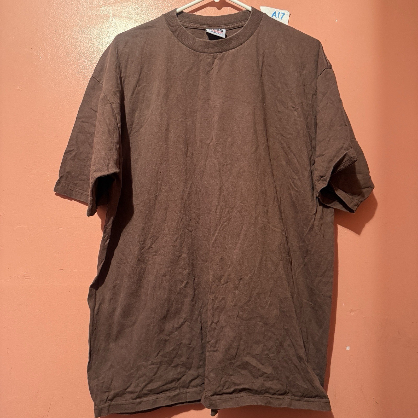 Pro Club Mens TShirt 2XL Double Extra Large Brown Heavy Weight Tee Shirt gallery