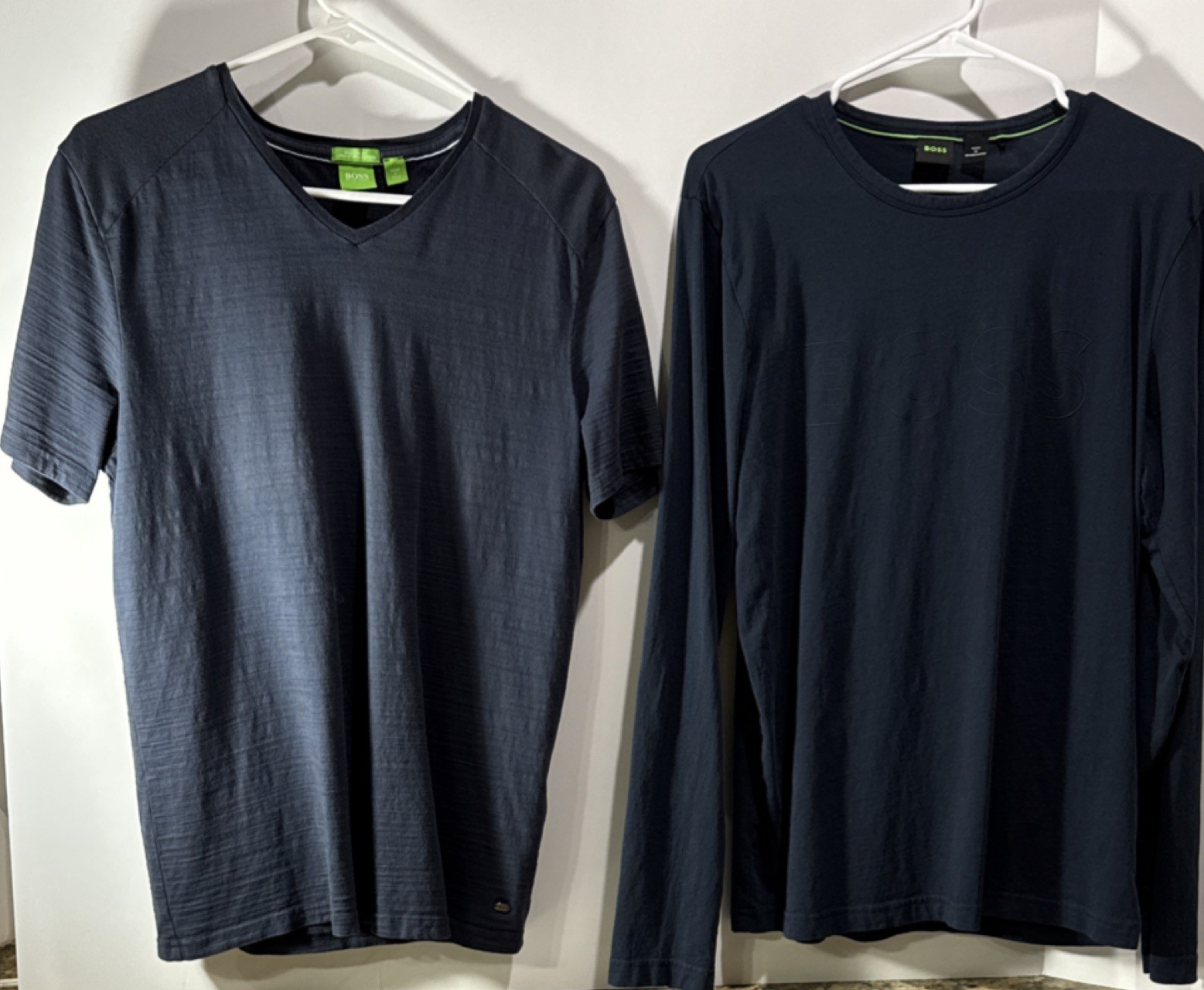 Lot BOSS T-Shirts: 1 Cotton Jersey T-Shirt & 1 Long Sleeve Crew. Men’s Medium gallery