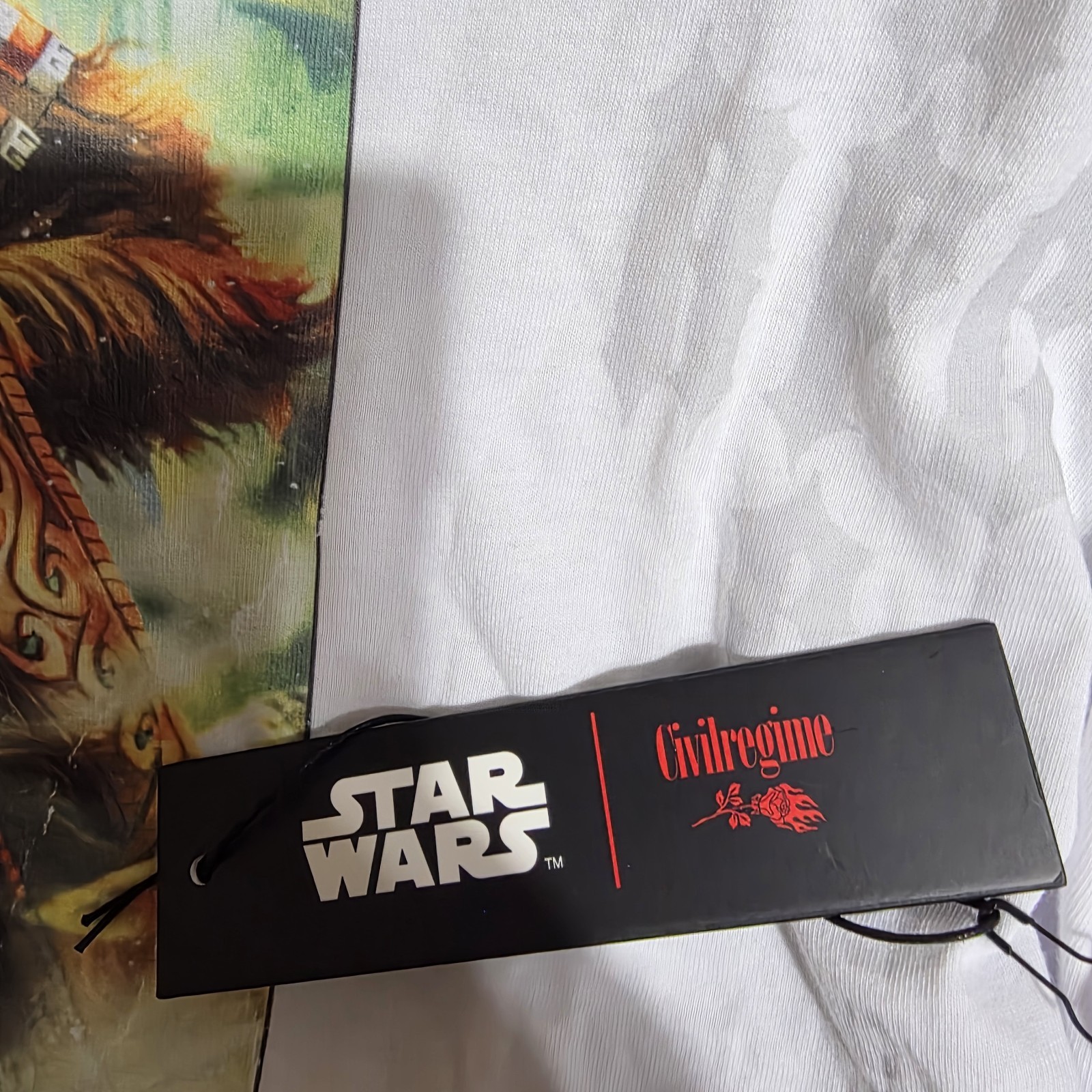 Civil Regime Star Wars Chewbacca Oversized Tee Size XL White gallery