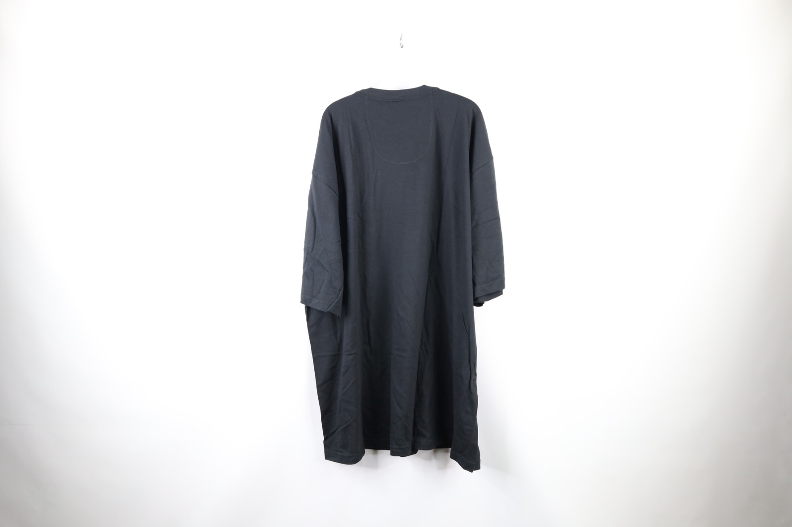 NOS Vtg Marithe Francois Girbaud Mens 3XL Baggy Spell Out Glitter T-Shirt Black gallery