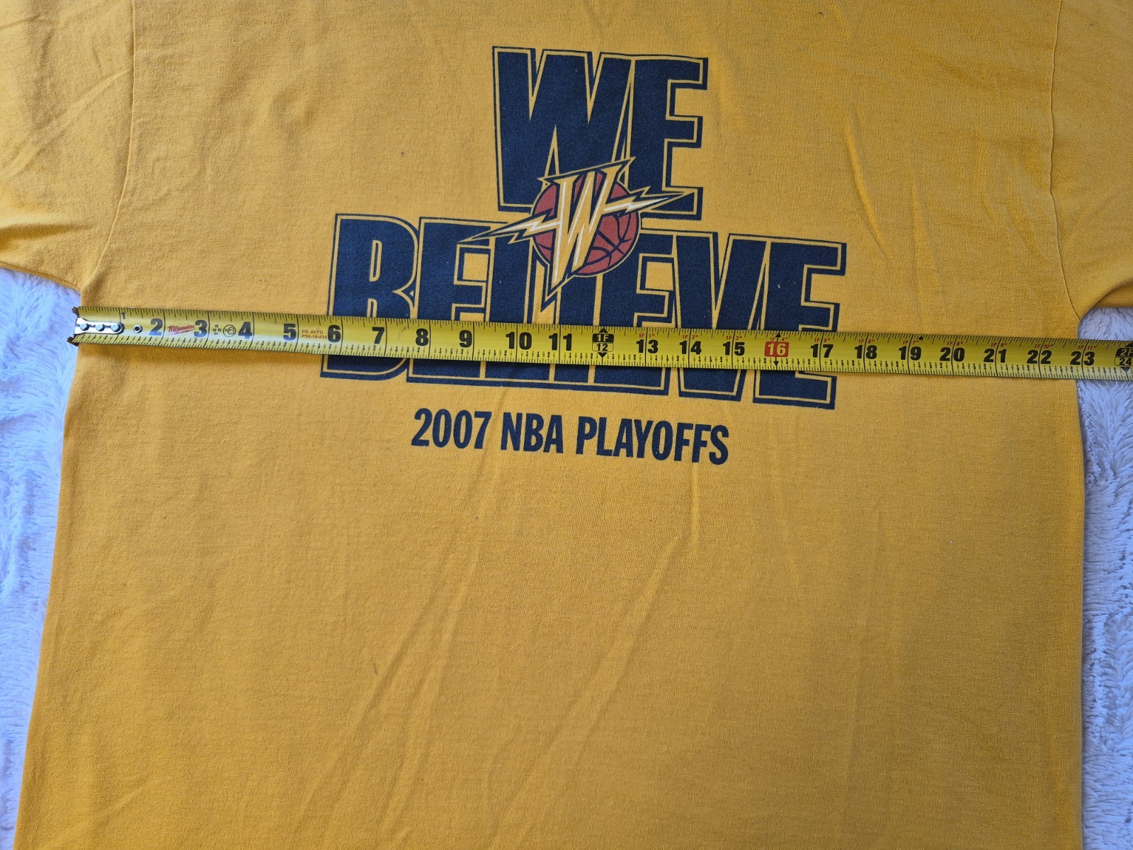 Vintage Golden State Warriors 'We Believe' T-Shirt Men's XL 2007 NBA Playoffs gallery