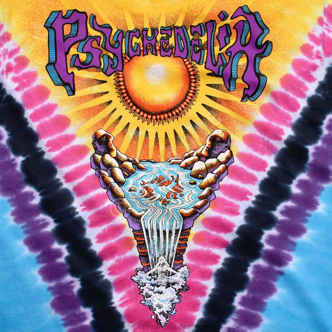 Psychedelia Tie-Dye T-Shirt Liquid Blue gallery