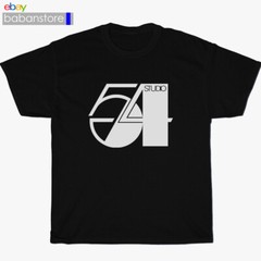New Studio 54 Music Production House Logo Black/Grey/navy T-Shirt Size S-3XL