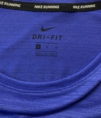 NIKE Men’s Miler Dri-Fit Short Sleeve Running Shirt T-Shirt Blue Size XL