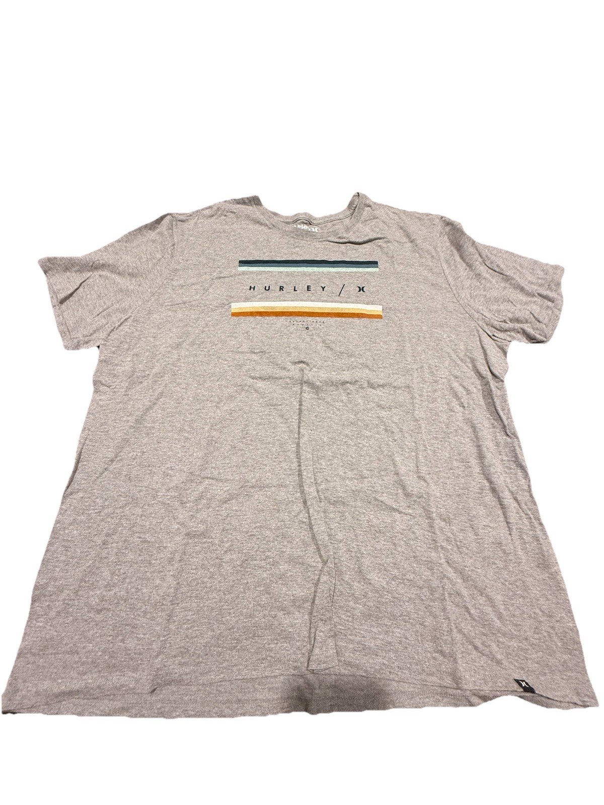 Hurley Mens XXL Gray Logo Graphic T Shirt Short Sleeve Surf Skate gallery