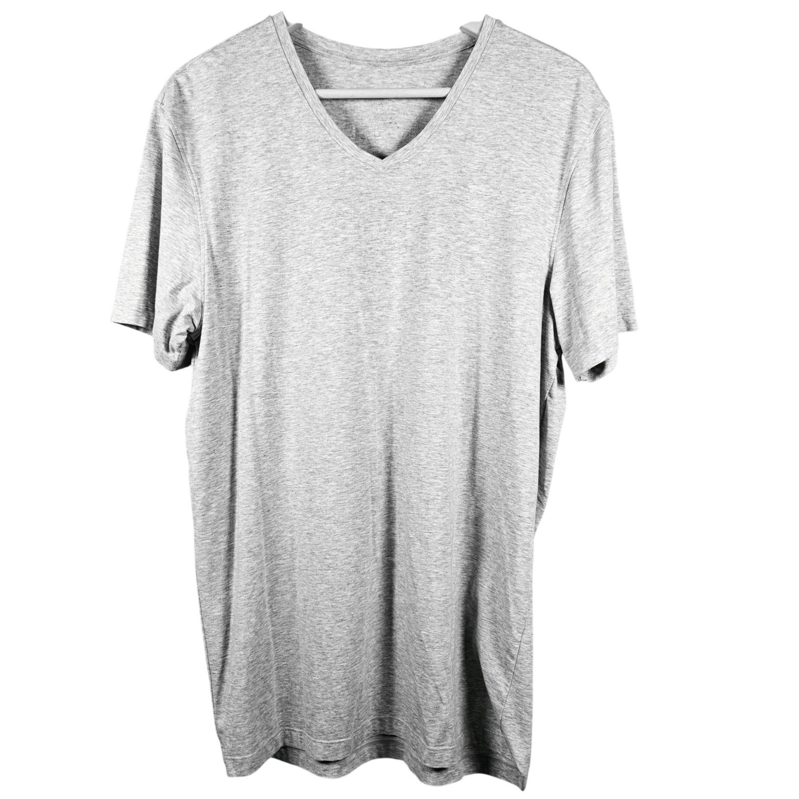 DAVID Archy Mens Heather Gray V Neck Short Sleeve T Shirt Size M gallery