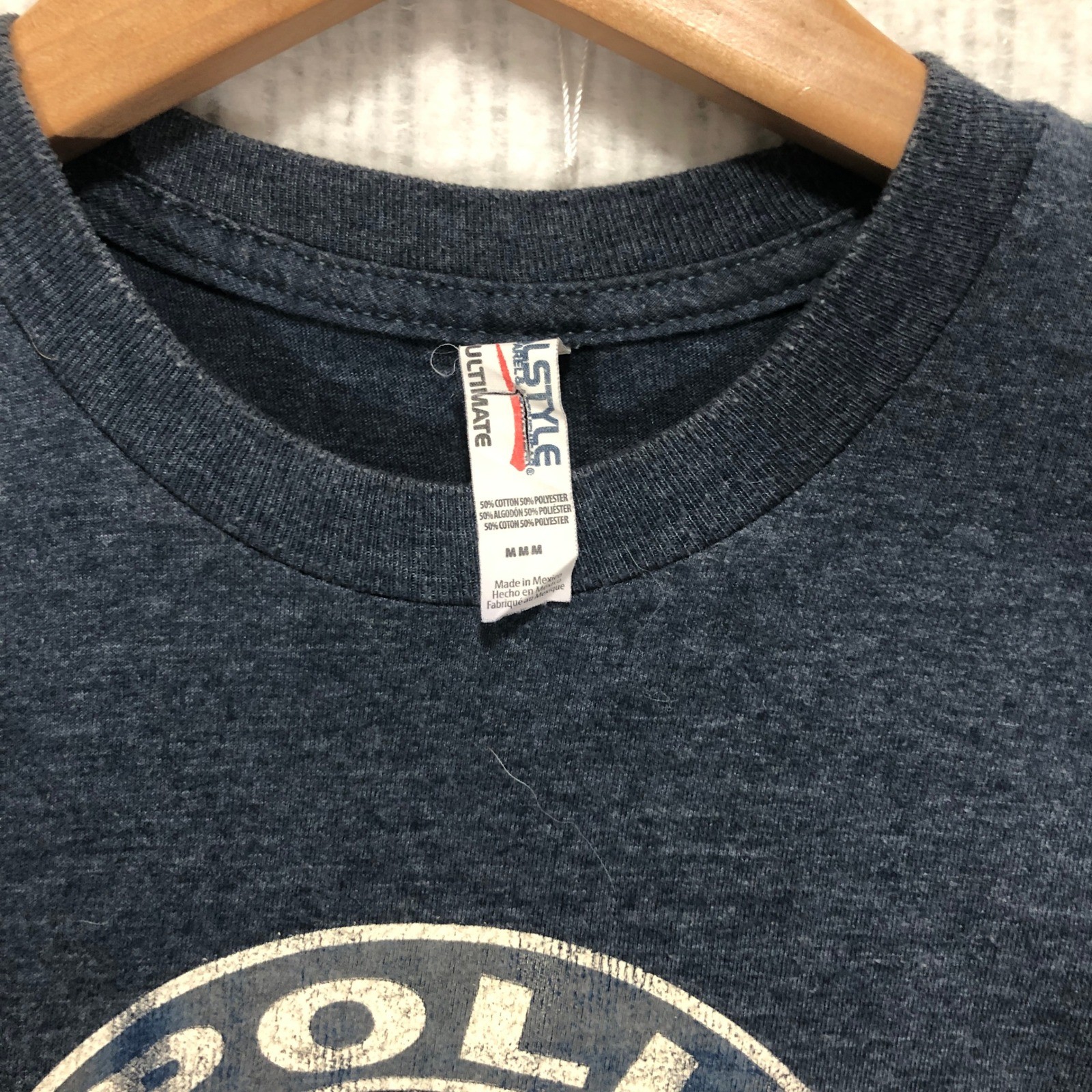 Alstyle NASA Apollo Kennedy Space Center Heather Navy Graphic T-Shirt Mens M gallery