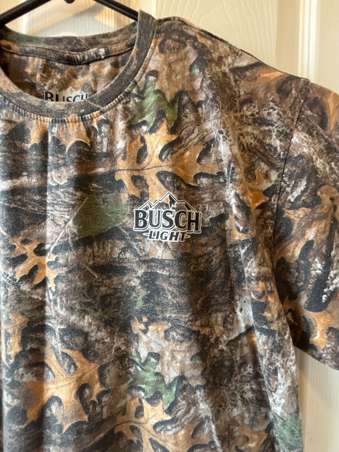 Busch Light RealTree Camo All Over Print Graphic T-Shirt gallery