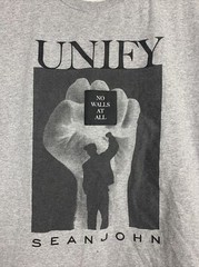 Sean John UNIFY “No Walls At All” T-shirt color Grey size Mens Large