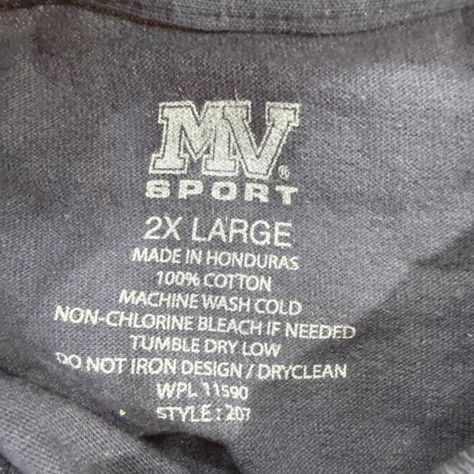 USAF US Air Force Navy Blue Double Sided T-Shirt - by MV Sport - Size XXL - NWT gallery