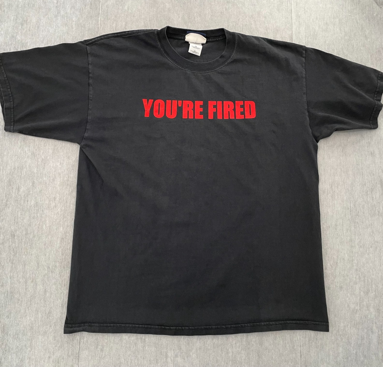VINTAGE The Apprentice Shirt Adult XL Black You're Fired Donald Trump NBC Store gallery