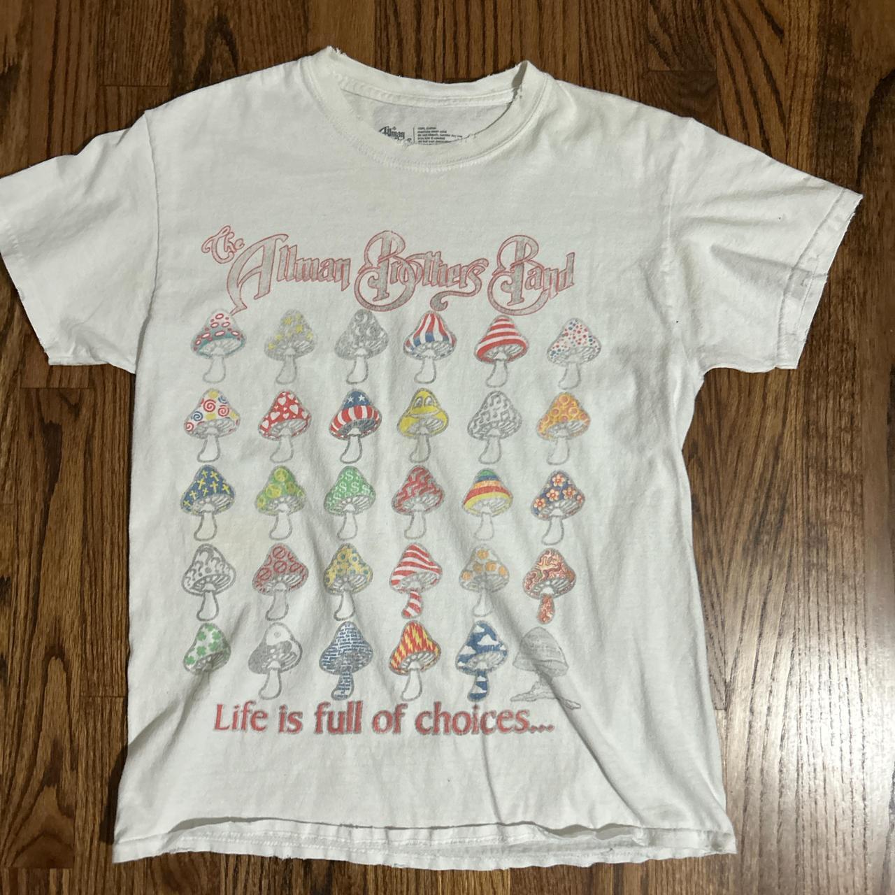 Allman Brothers Band mushroom Retro style White T shirt Unisex NH17958 gallery
