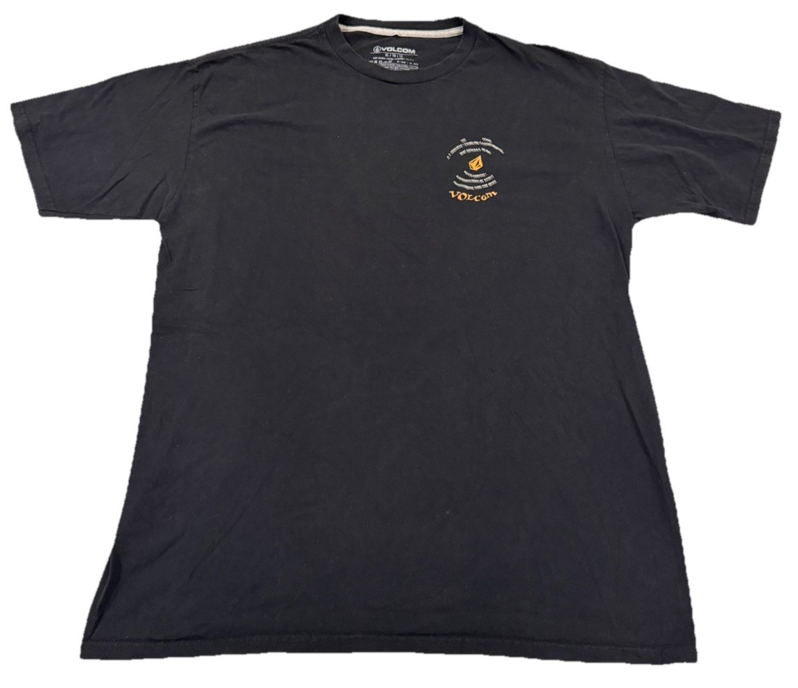 Volcom Stone Collectable Logo Black T-Shirt Men’s XL 100% Cotton Streetwear Rare gallery
