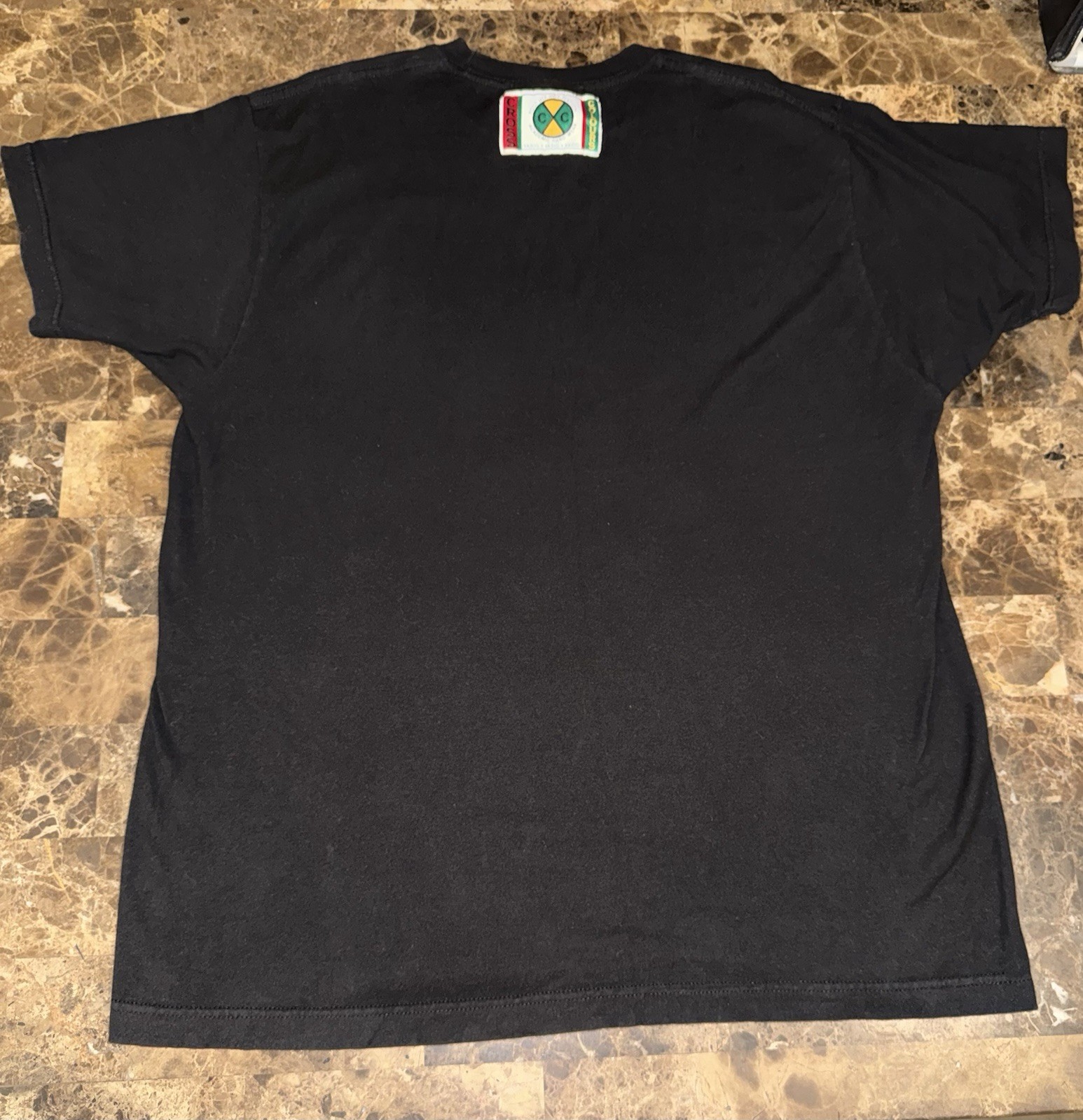 Vtg 90s Cross Colours Hip Hop Rap T-Shirt XL PEACE Stop the Violence RARE gallery