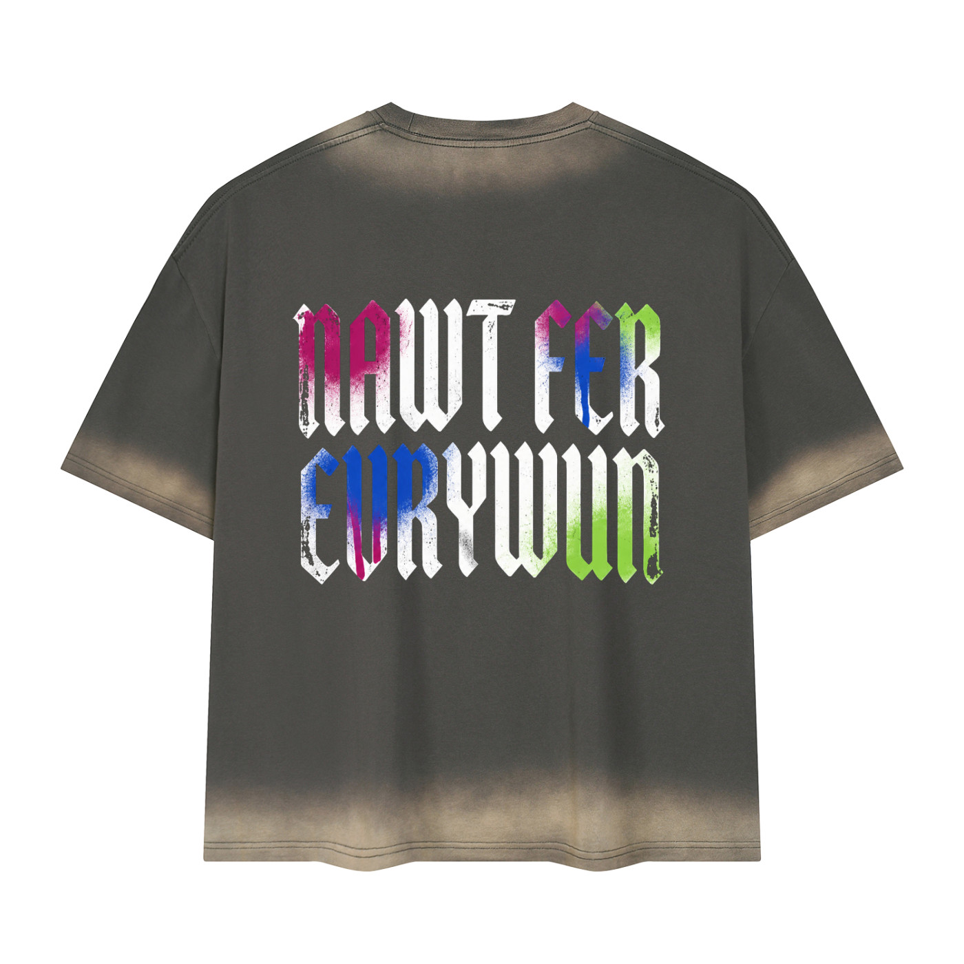 Rong Wurdz Vintage Wash Boxy T-Shirt Oversized Streetwear Graphic Tee gallery