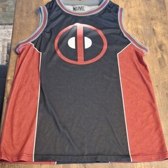 Deadpool Jersey Adult Medium 38/40 Marvel Basketball Style Tank