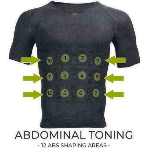 Men's Toning Vest Compression Shirt Tank Gynecomastia Belly Control Body Shaper gallery