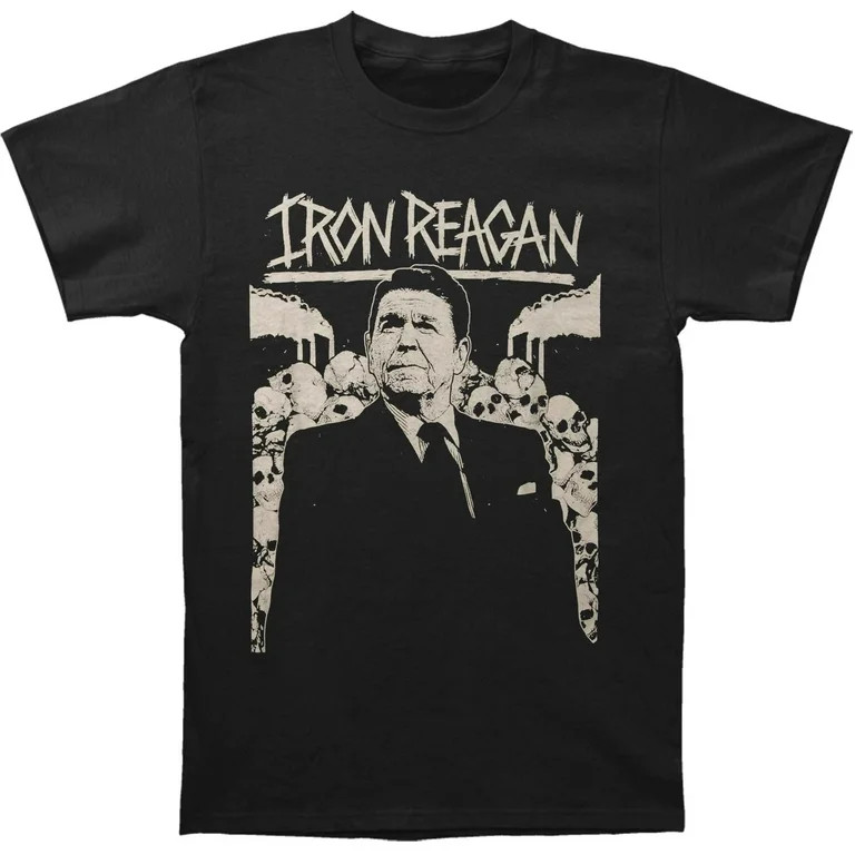 Iron Reagan Band Gift For Fans Cotton Black Full Size Men Women Shirt
