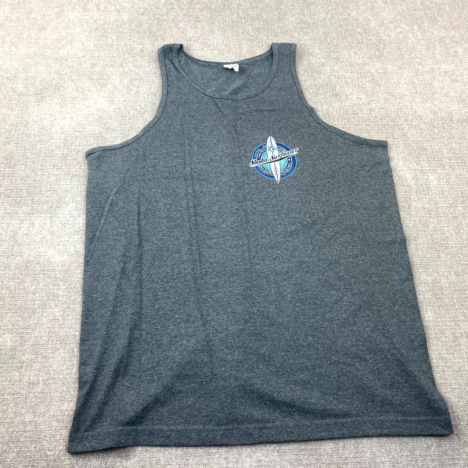 Shaka Surfwear Hawaii Alstyle Apparel & Activewear Tank Top Mens XL Gray Cotton gallery