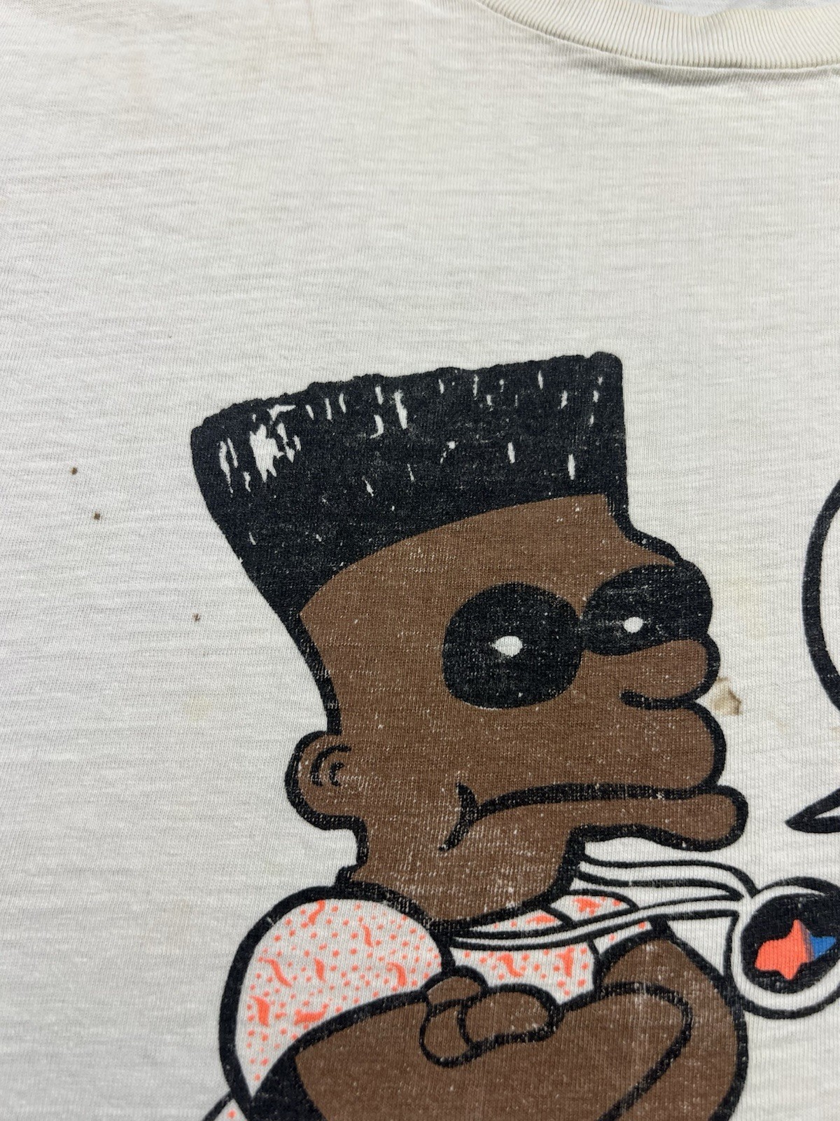 Vintage 90s Black Bart Simpson Shirt Size L You Thought I Was White gallery